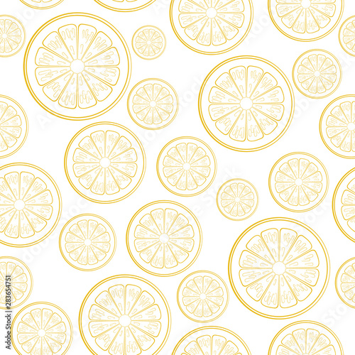 Lemon seamless pattern