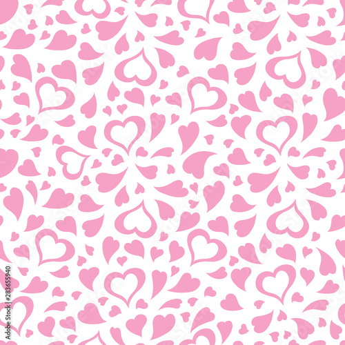 seamless pattern colorful hearts