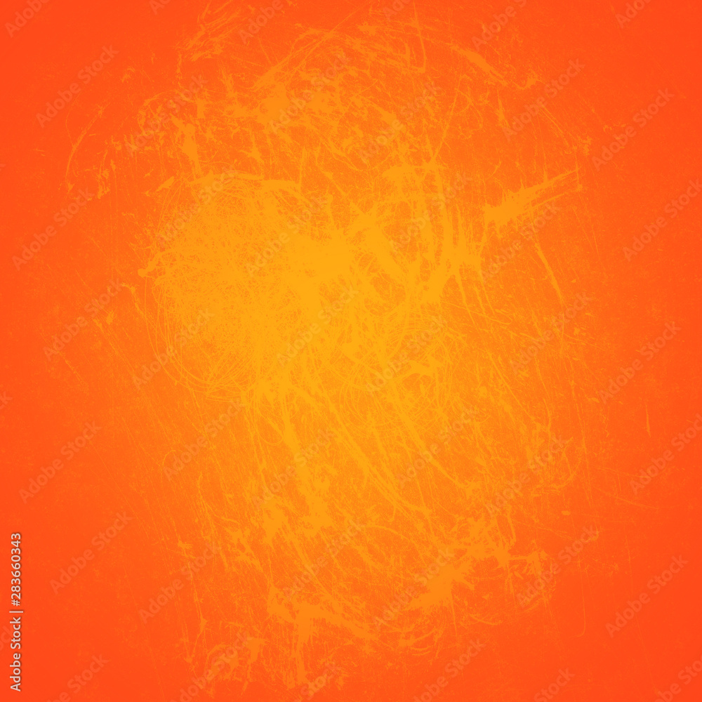 Beautiful orange old background. Grunge background. Square space for text.