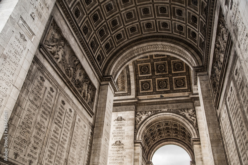 The Arc de Triomphe in Paris in France