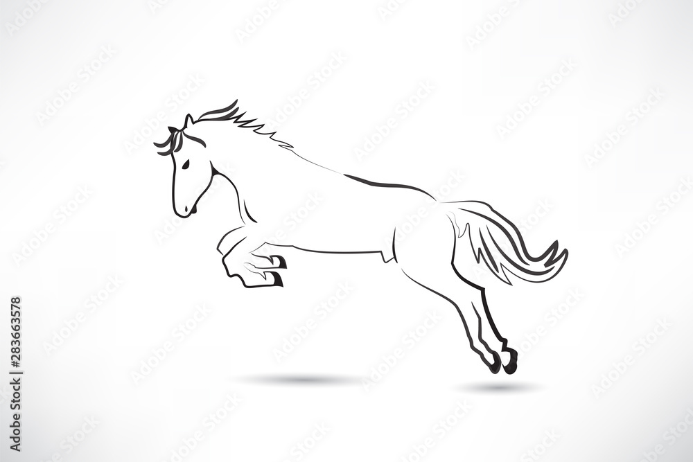 Wild horse logo vector