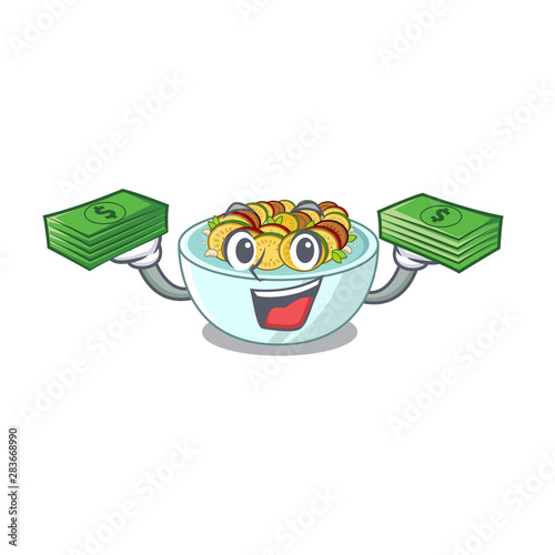 With money bag ratatouille isolated with in the cartoon