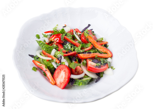 Fresh vegetable salad.