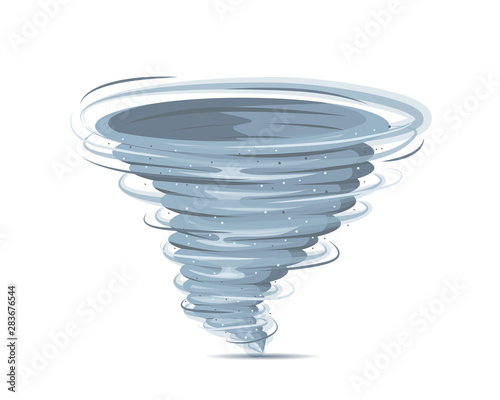 Tornado vector isolated.