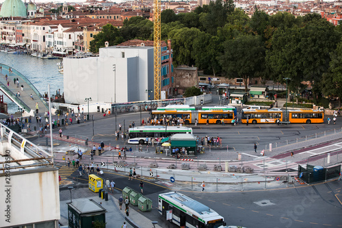  Venetian bus transport hub for transportation of passengers to the mainland.