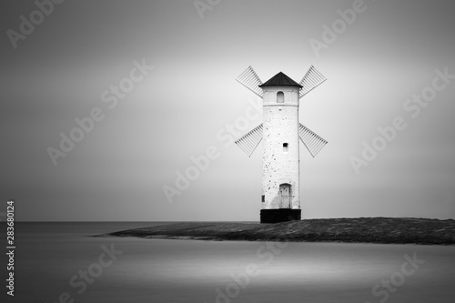 Windmill / lighthouse by the baltic seashore