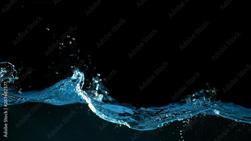 Abstract splashing water wave