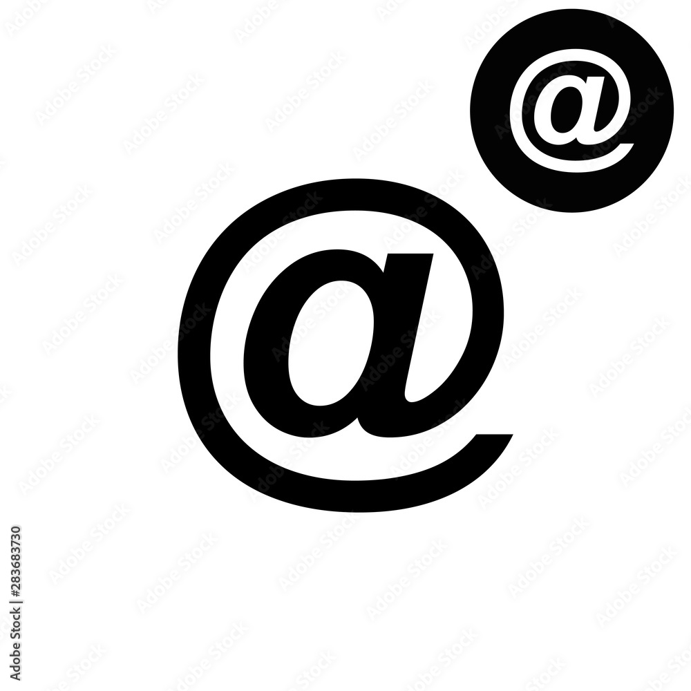 Email symbol  - white vector icon