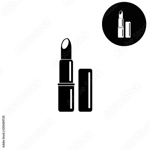 lipstick  - white vector icon
