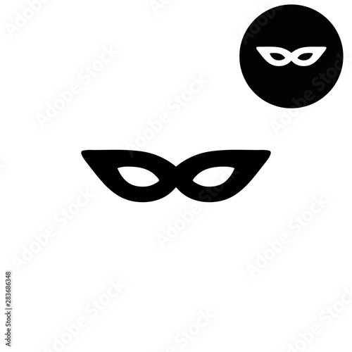 mask  - white vector icon
