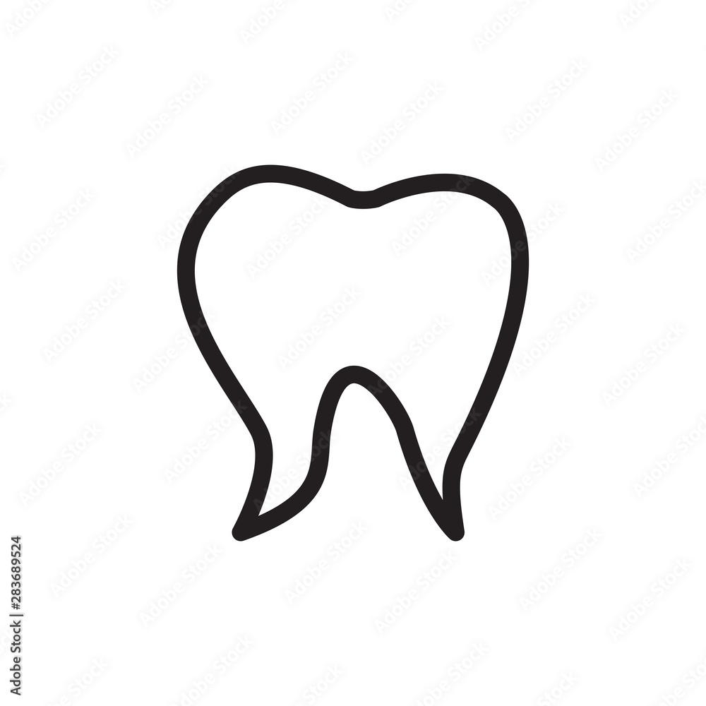 tooth icon vector design template tooth icon vector design template