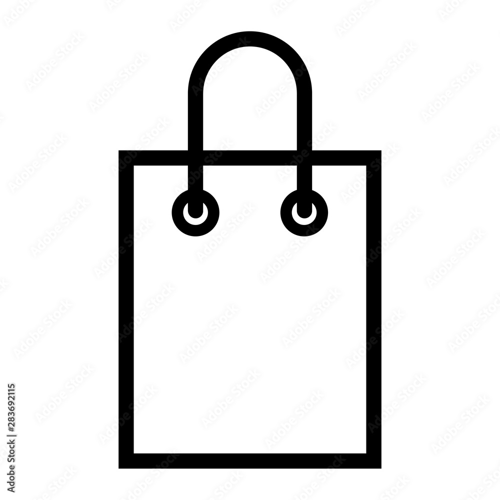 Shopping bag vector icon. Buy illustration symbol. Shopping bag vector icon. Buy illustration symbol.