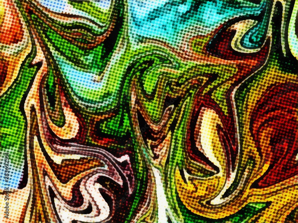 Abstract marble pop dots comics pattern. Colorful swirl background on old paper pattern. Multicolored texture artwork. Abstract marble pop dots comics pattern. Colorful swirl background on old paper pattern. Multicolored texture artwork.