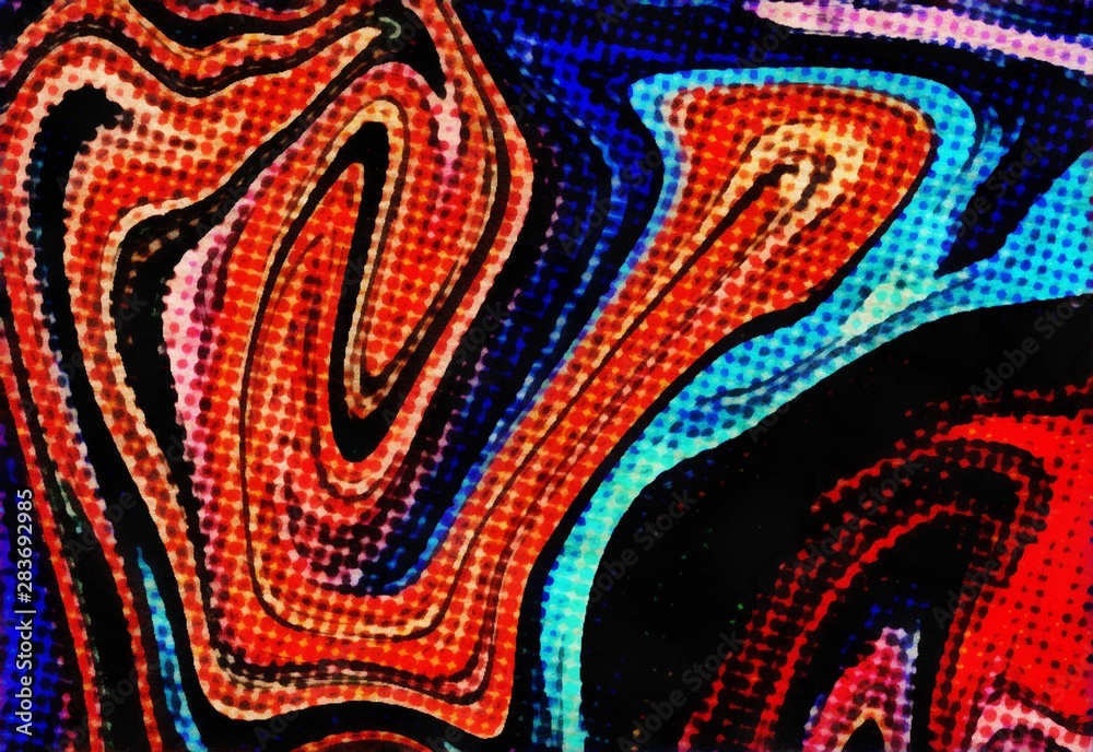 Abstract marble pop dots comics pattern. Colorful swirl background on old paper pattern. Multicolored texture artwork. Abstract marble pop dots comics pattern. Colorful swirl background on old paper pattern. Multicolored texture artwork.
