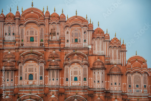 Hawa Mahal famous traditional colorful building in jaipur