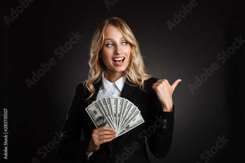 Portrait of a beautiful blonde haired business woman