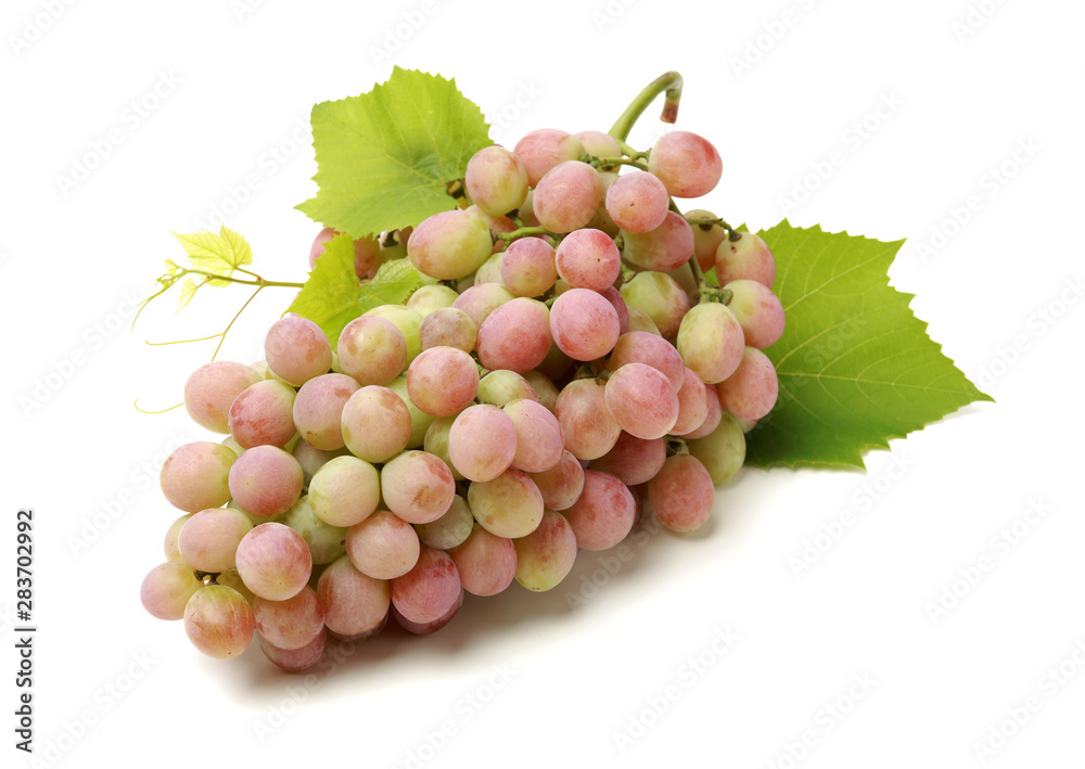 Fototapeta premium red grape on white background 
