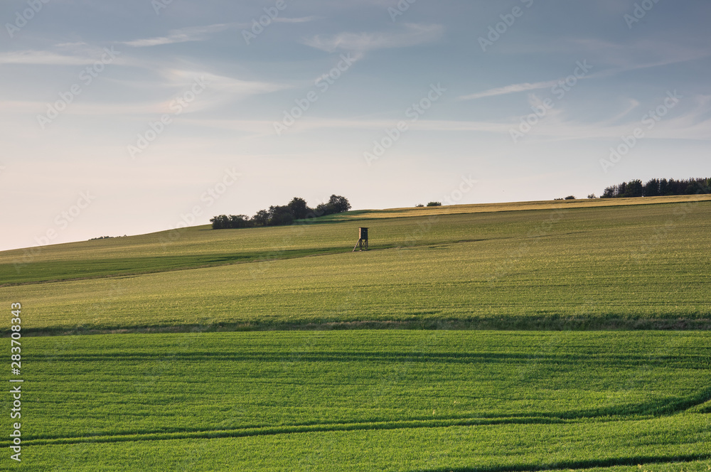 The landscape in Low Saxony, Germany