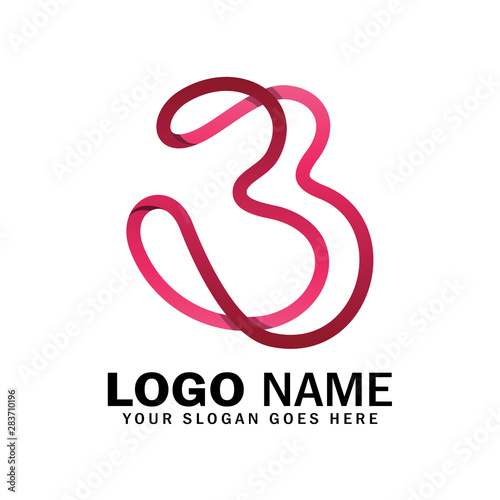 Letter B infinity logo template. Infinity, endless, unlimited symbol