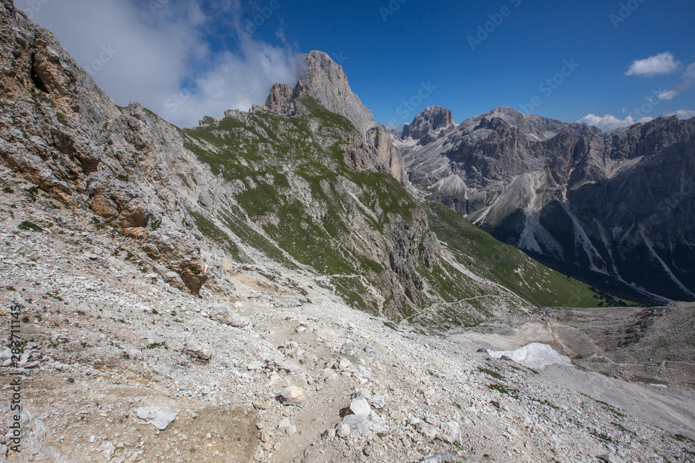 Trip over Tschager Joch, Rosengarten