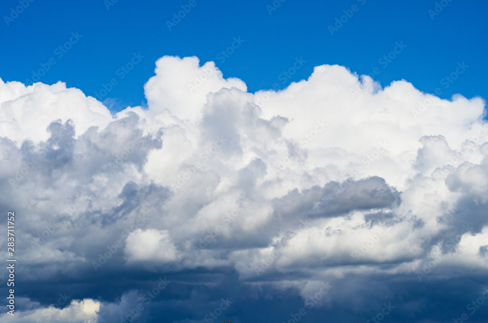 big white cloud on blue sky, background big white cloud on blue sky, background