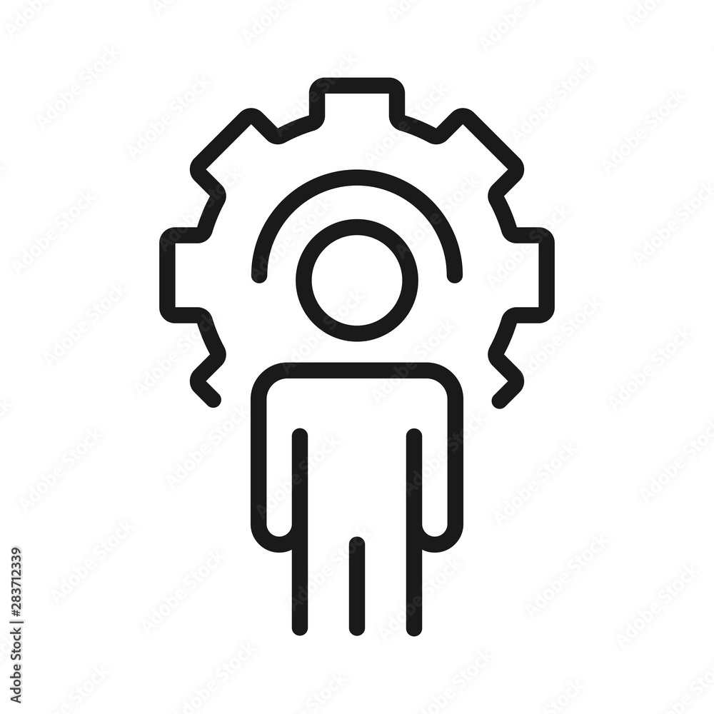 work optimization - minimal line web icon. simple vector illustration. concept for infographic, website or app. work optimization - minimal line web icon. simple vector illustration. concept for infographic, website or app.