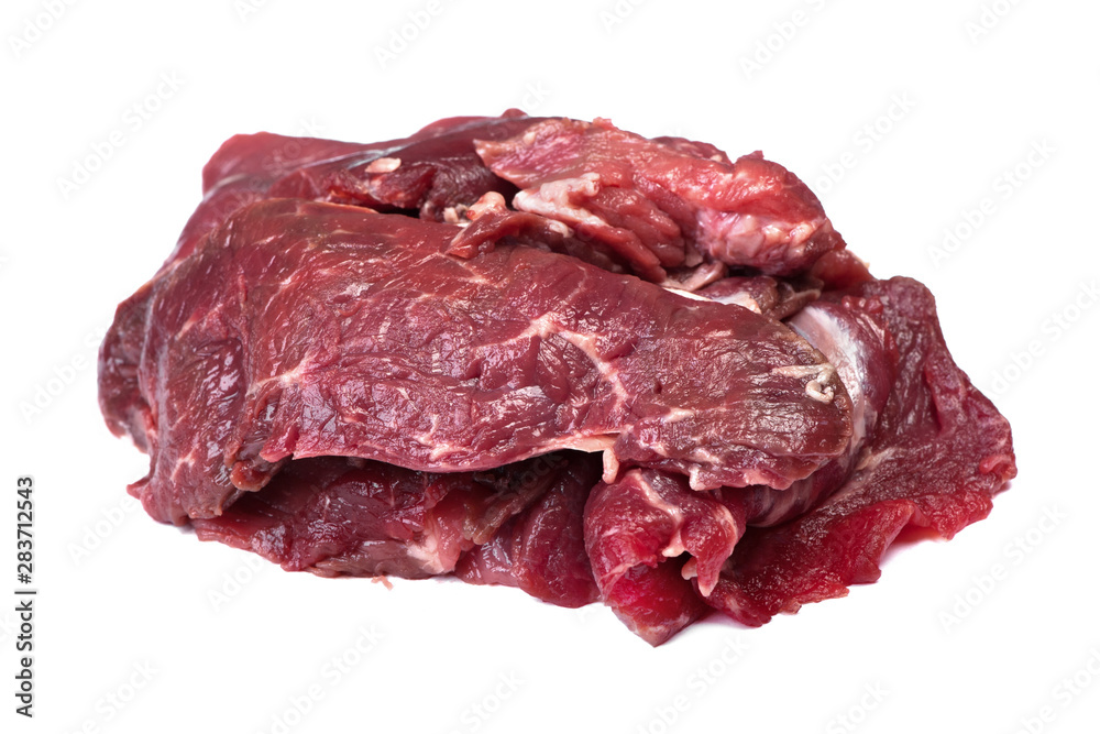 Obraz premium Pieces of raw beef meat