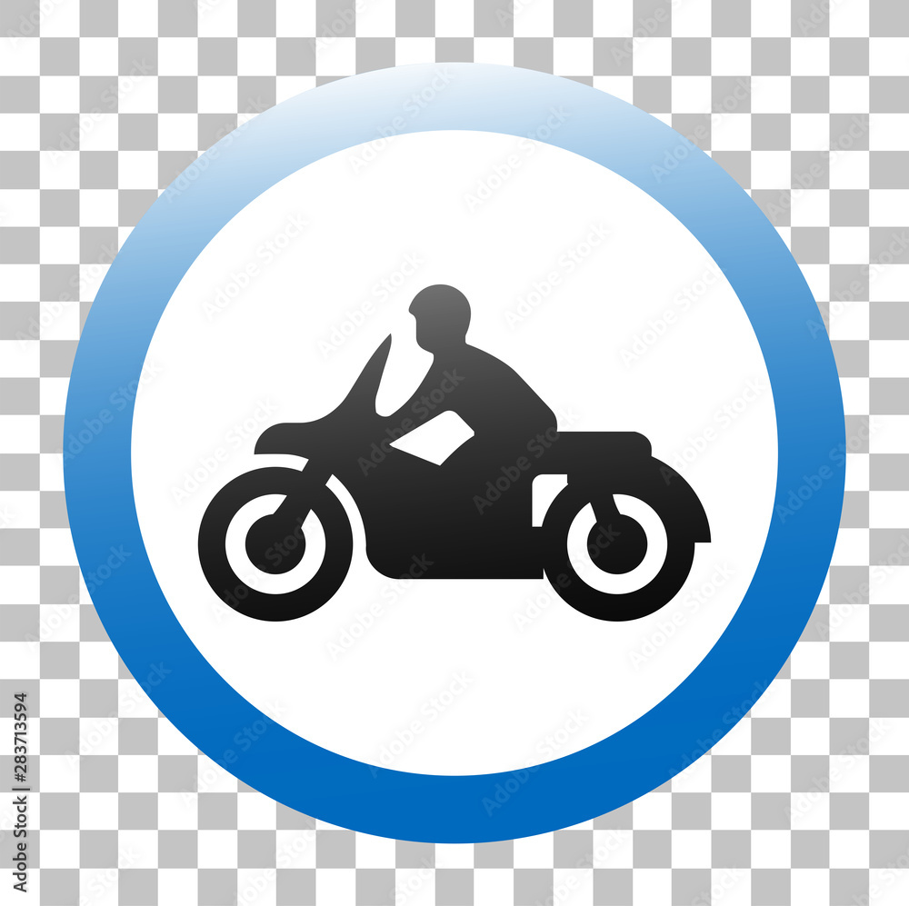 Motorcycle Road Sign.Traffic Sign. Vector