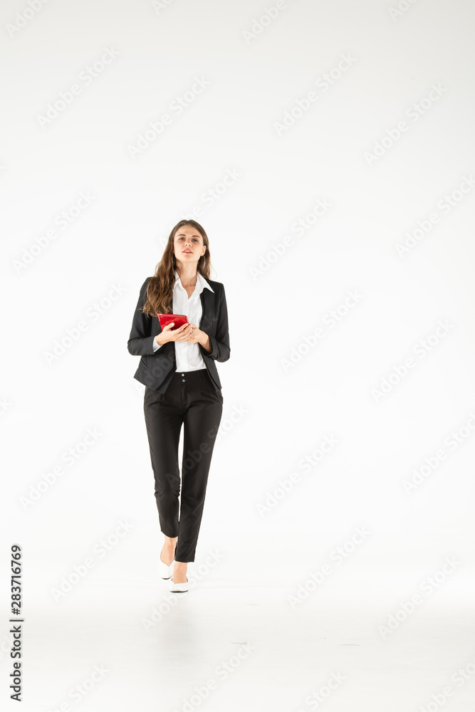 Western businesswomen with tablets and looking for new ways to sell products and interact with customers happily. Western businesswomen with tablets and looking for new ways to sell products and interact with customers happily.