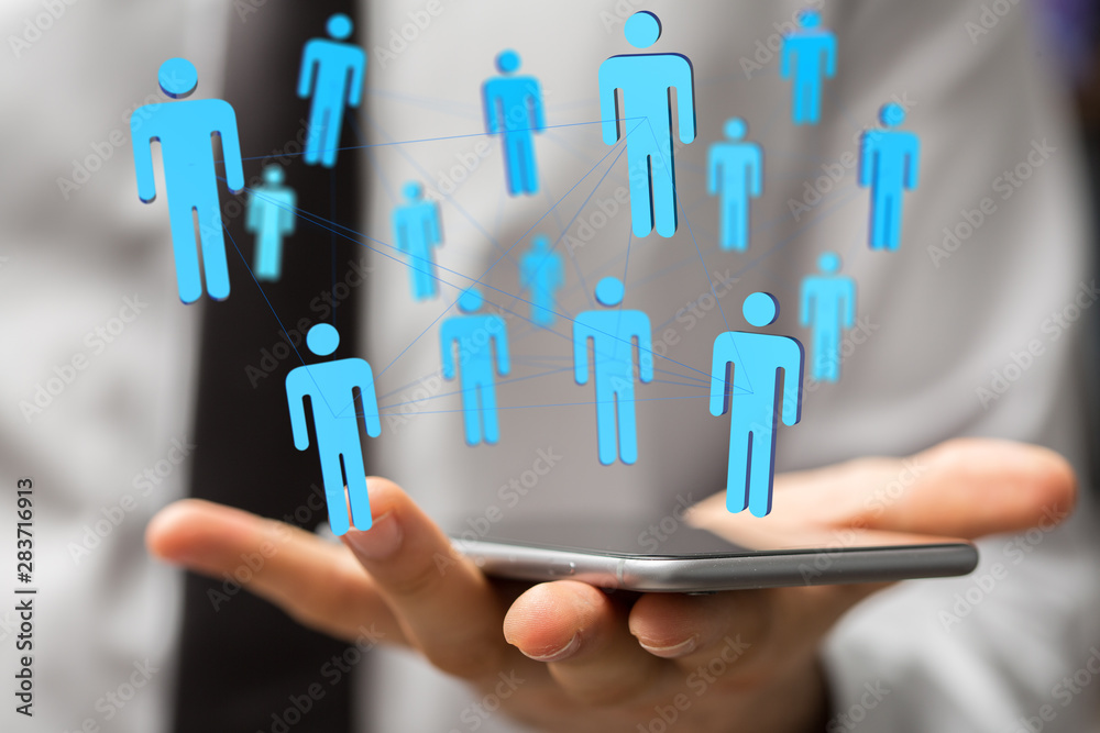 global networking 3d human select concept global networking 3d human select concept