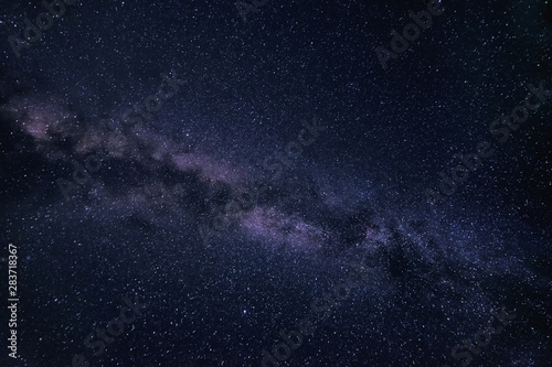 Milky Way stars on a dark night sky
