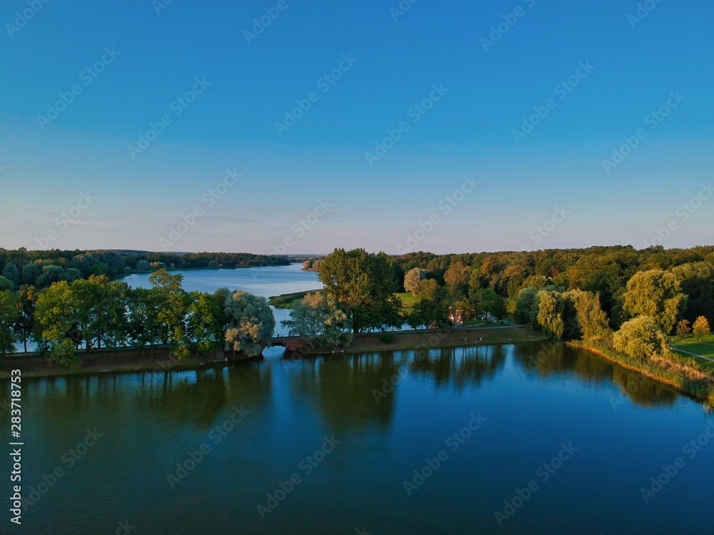 panorama of the lake