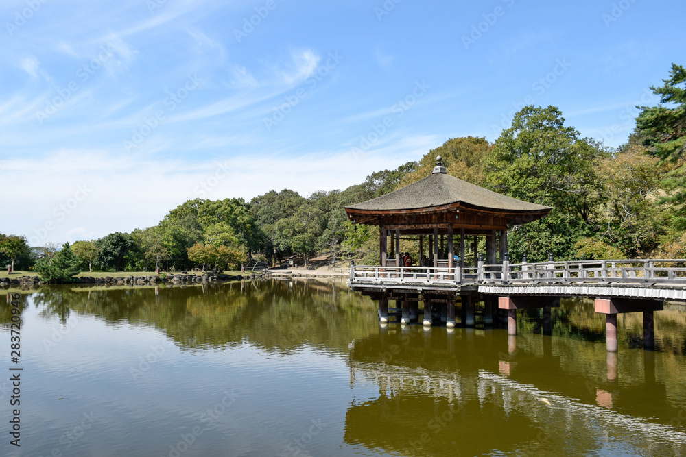 Naklejka premium 奈良公園 浮見堂
