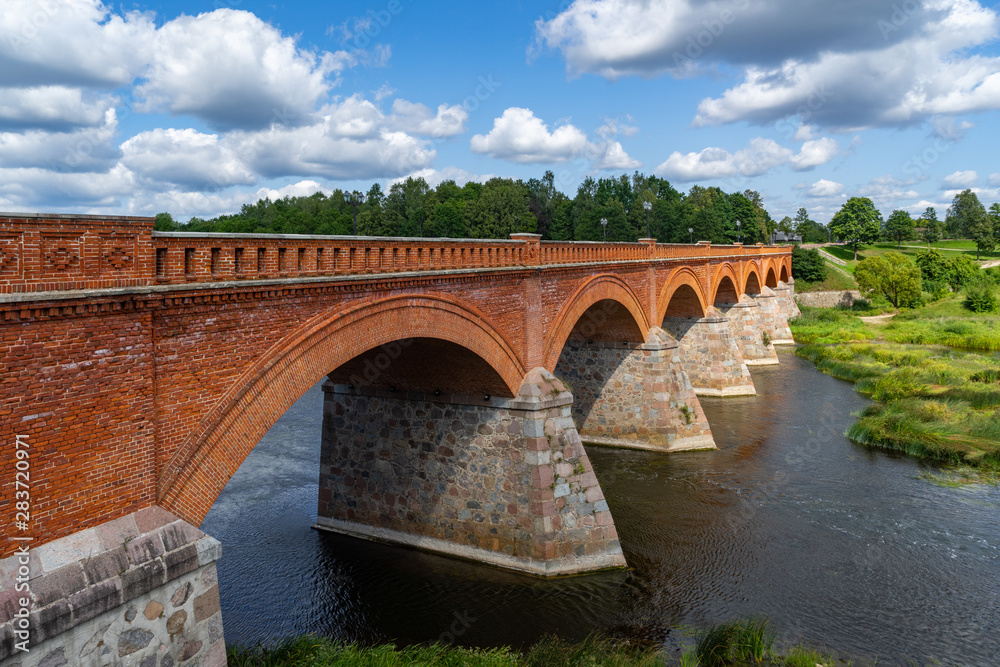 Kuldiga Old Bridge-the widest waterfall in the Baltics on the River Venta and Ventas Rumba Waterfall