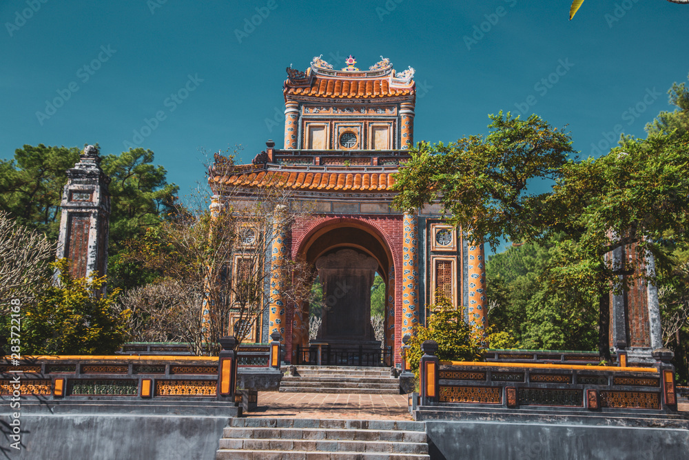 Fototapeta premium Hue imperial palace and Royal Tombs in Vietnam