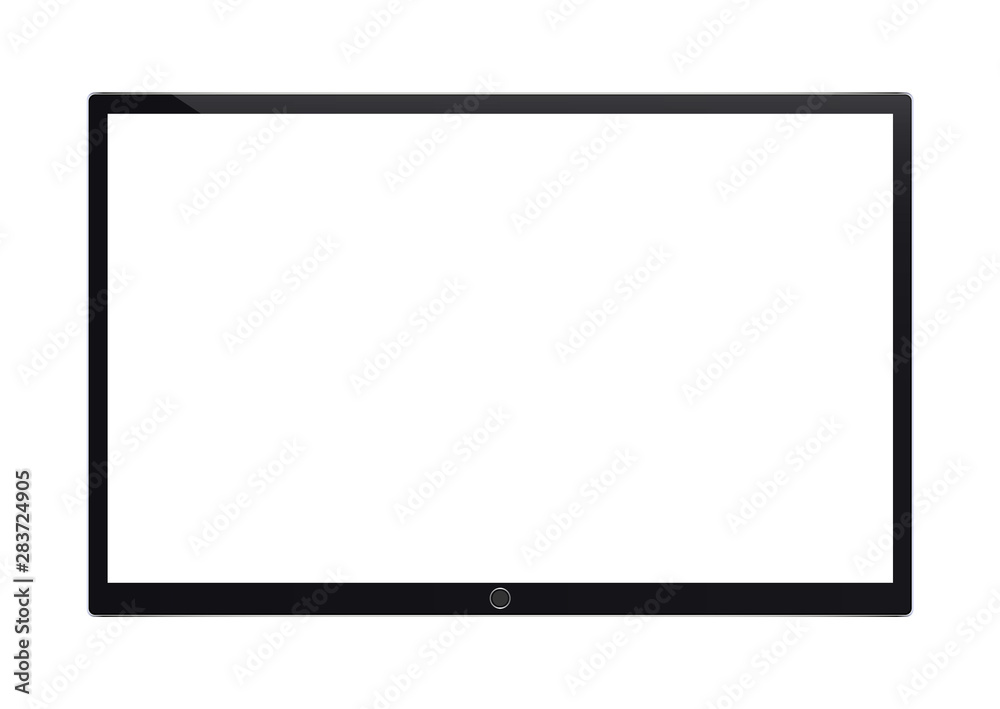 Realistic plasma, TV. Vector illustration. Realistic plasma, TV. Vector illustration.