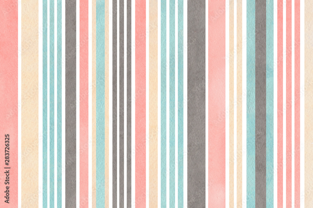 Watercolor striped background. Watercolor striped background.