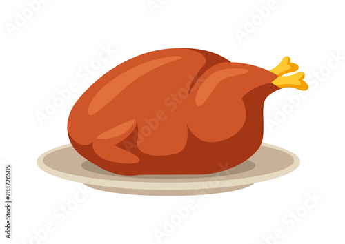 Happy Thanksgiving illustration of turkey.