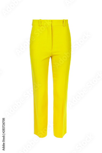 yellow women's pants