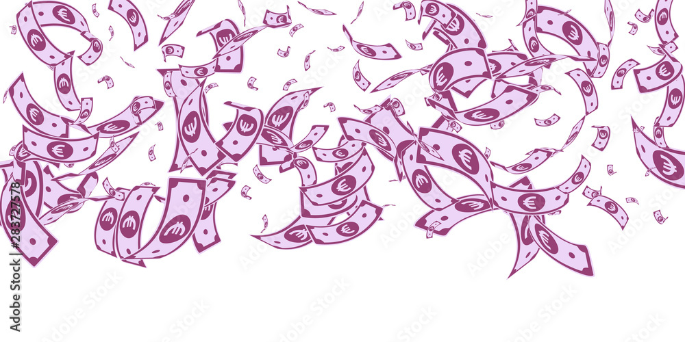 European Union Euro notes falling. Random EUR bill