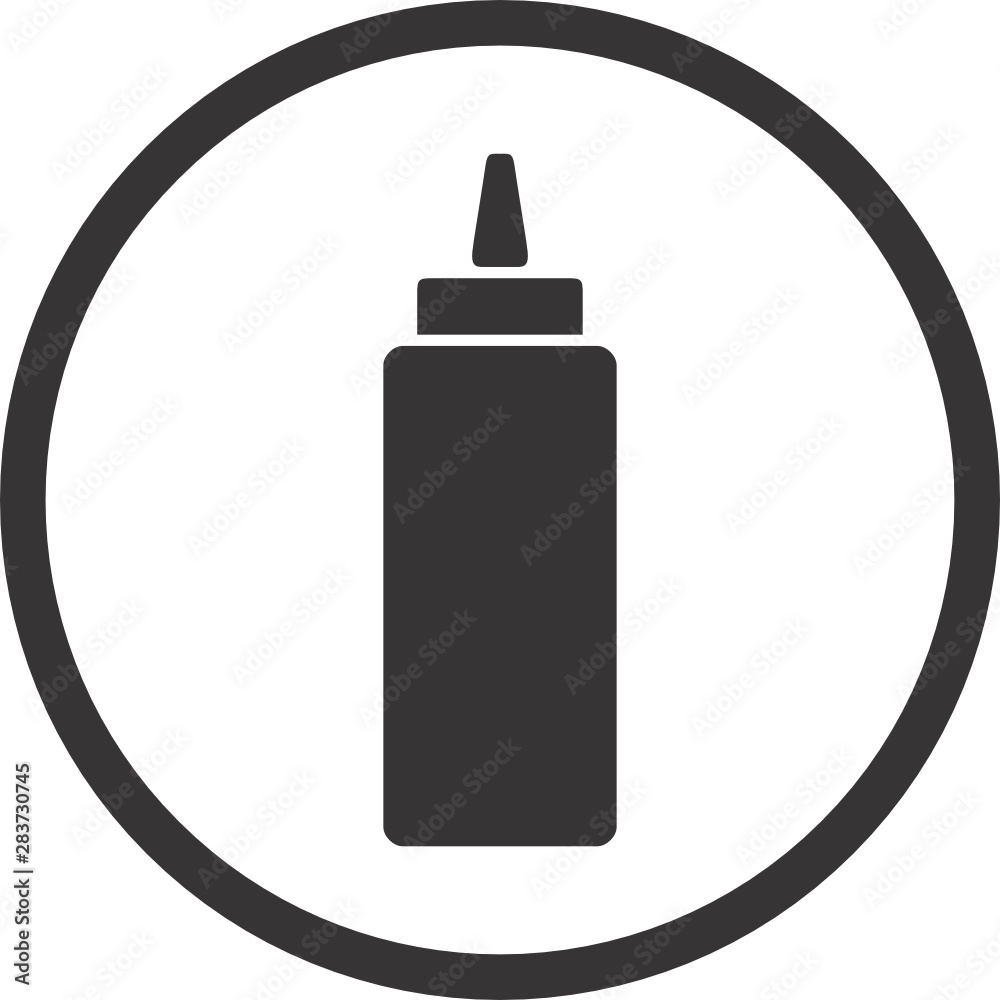 Contains Mustard Symbol for Food Packaging Label