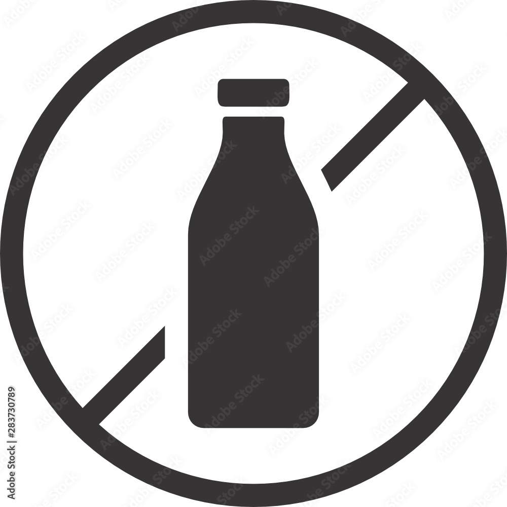 Dairy Free Symbol for Food Packaging Label Dairy Free Symbol for Food Packaging Label