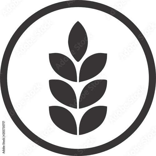 Contains Gluten Symbol for Food Packaging Label