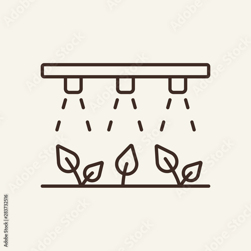 Irrigation line icon