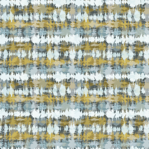 Seamless pattern tie dye shibori stripes. Colorful boho summer background. Vector textile retro swatch.
