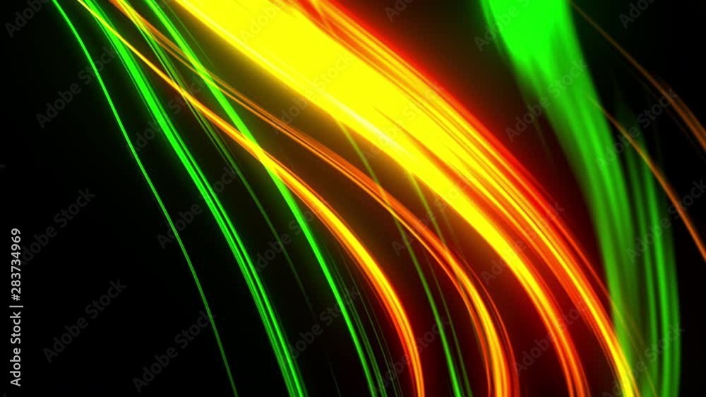 Abstract flying lines in dark space and rays, computer generated modern abstract background, 3d rendering Abstract flying lines in dark space and rays, computer generated modern abstract background, 3d rendering