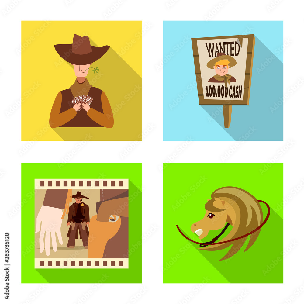 Fototapeta premium Vector design of texas and history symbol. Collection of texas and culture vector icon for stock.
