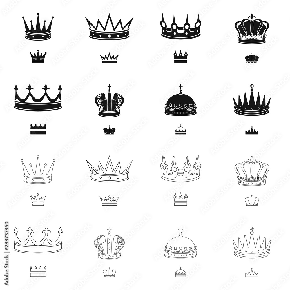 Isolated object of medieval and nobility symbol. Collection of medieval and monarchy vector icon for stock. Isolated object of medieval and nobility symbol. Collection of medieval and monarchy vector icon for stock.