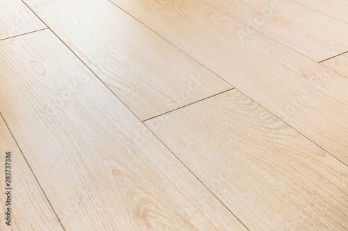 Perspective view of a laminate with imitation of a light oak board