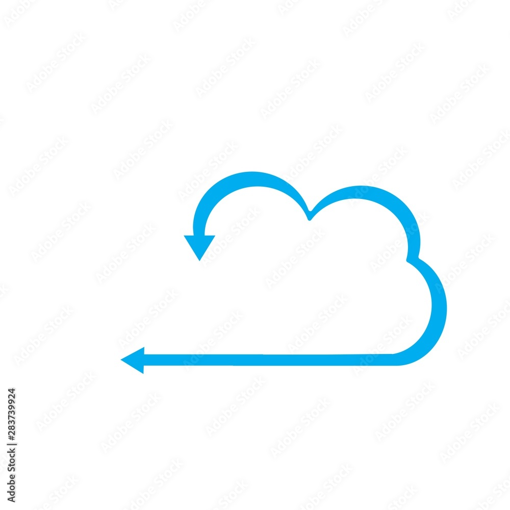 cloud arrow logo vector cloud arrow logo vector